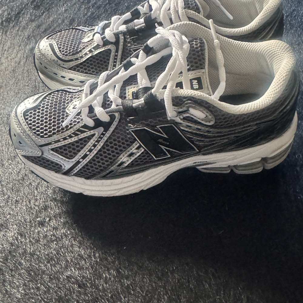 New Balance Black and White Athletic Sneakers